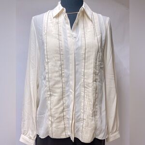 Zara,Laplape collar shirt and long sleeves, Size XS